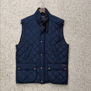 Polo by Ralph Lauren Men's Dark Blue Quilted Vest